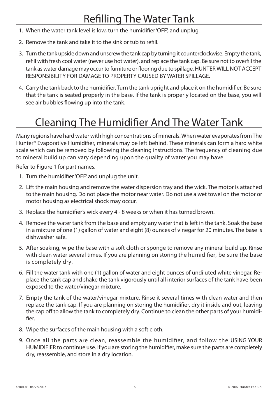 Hunter Fan 32200 User Manual | Page 6 / 24