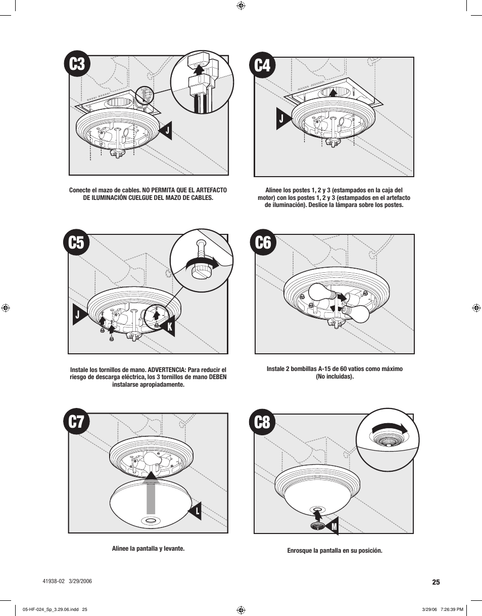 C6 c7, C8 c3 | Hunter Fan 81005 User Manual | Page 25 / 28