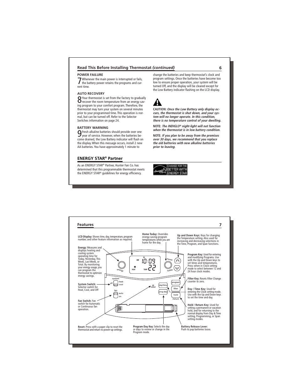 Energy star, Partner | Hunter Fan 47350A User Manual | Page 4 / 23