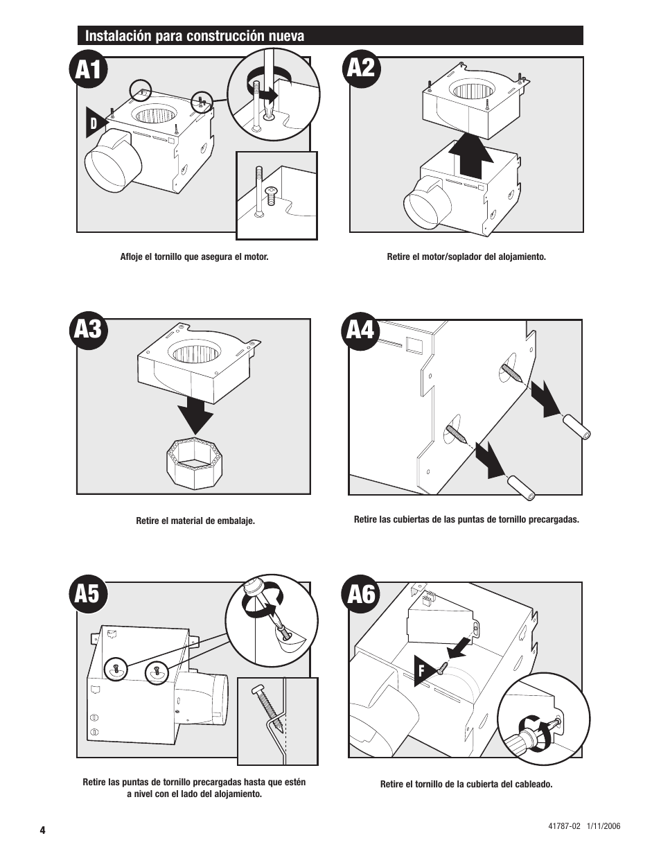A2 a3 a6, A4 a5 | Hunter Fan 41787-01 User Manual | Page 20 / 32