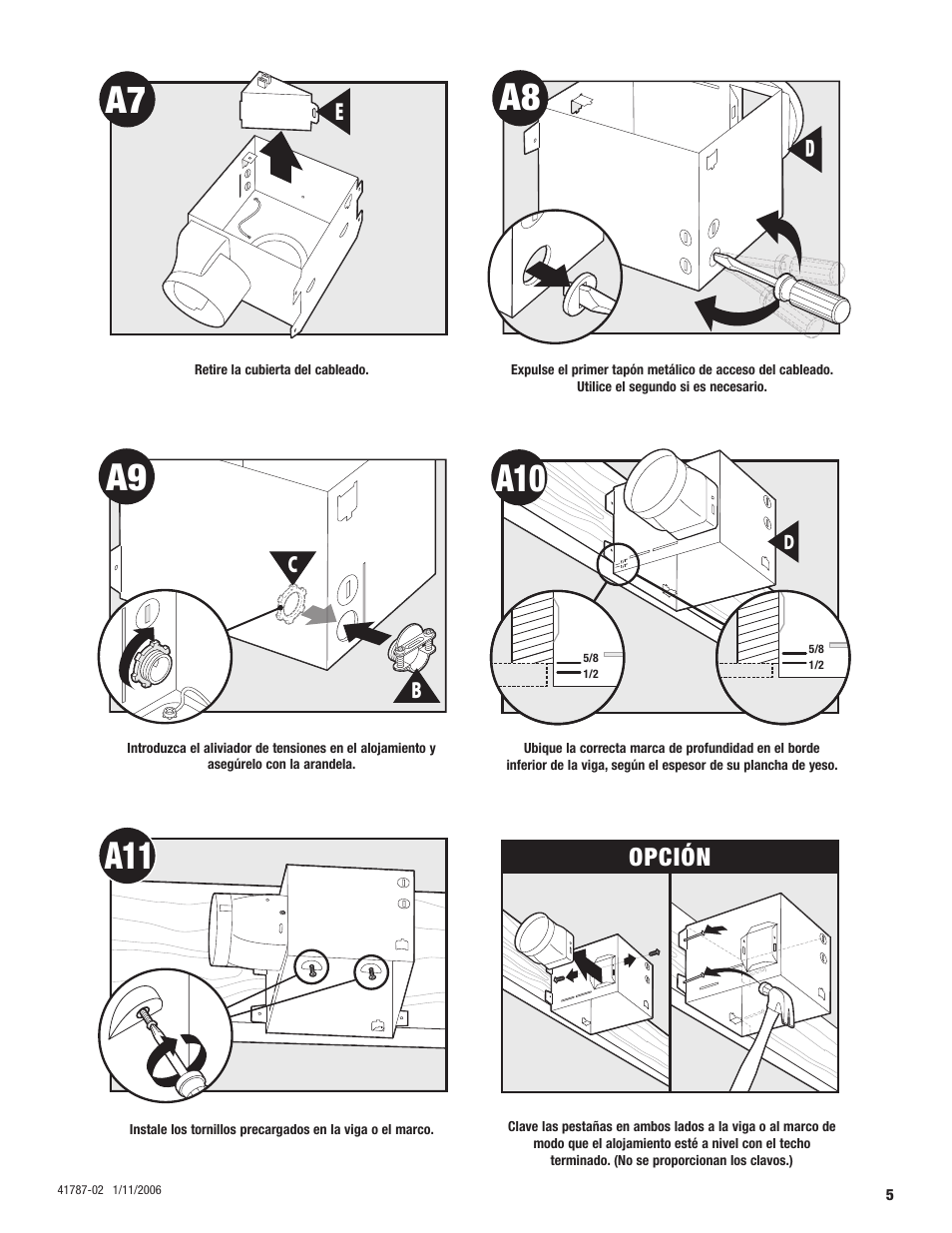 Opción | Hunter Fan 41787-01 User Manual | Page 21 / 32