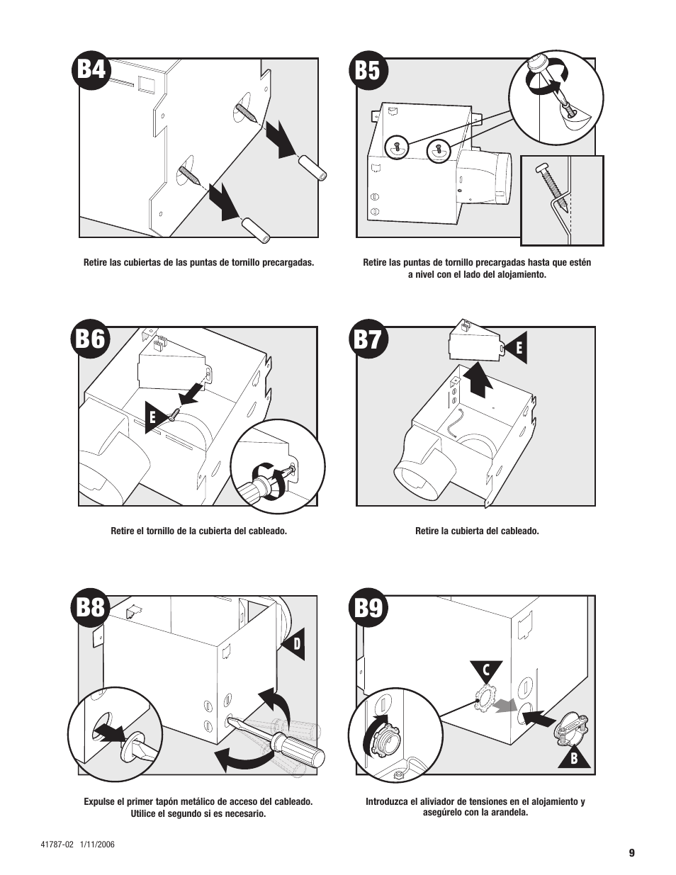 B4 b5 b8 | Hunter Fan 41787-01 User Manual | Page 25 / 32