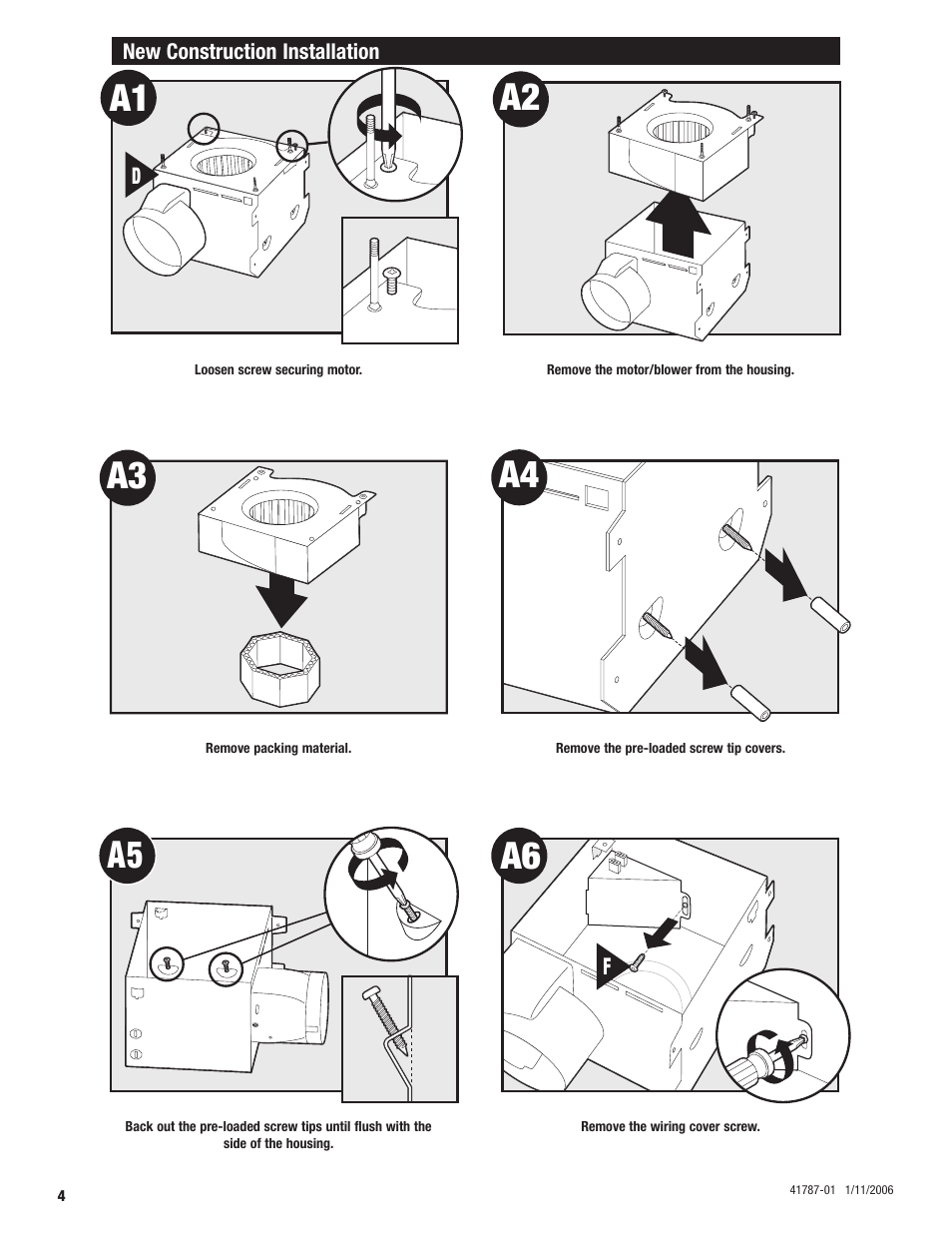A2 a3 a6, A4 a5 | Hunter Fan 41787-01 User Manual | Page 4 / 32