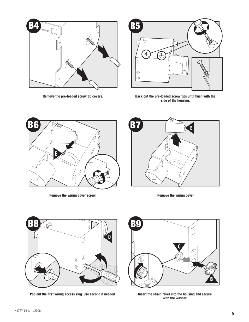 B4 b5 b8 | Hunter Fan 41787-01 User Manual | Page 9 / 32