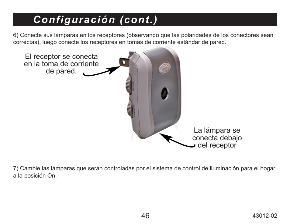 Configuración (cont.) | Hunter Fan 45051 User Manual | Page 47 / 73