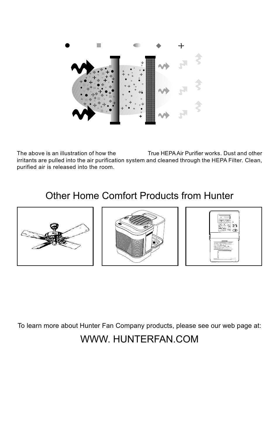 Quietflo, How the, System works | Hunter original, The care-free humidifier™ programmable thermostat | Hunter Fan 30115 User Manual | Page 5 / 7