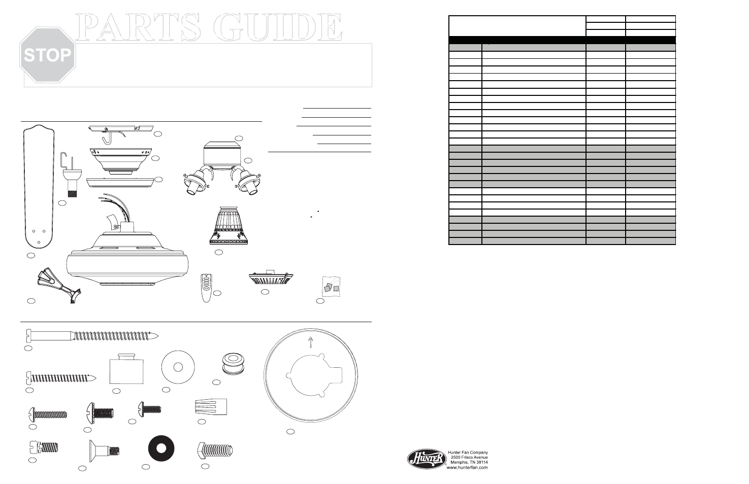 Hunter Fan 23683 User Manual | 2 pages