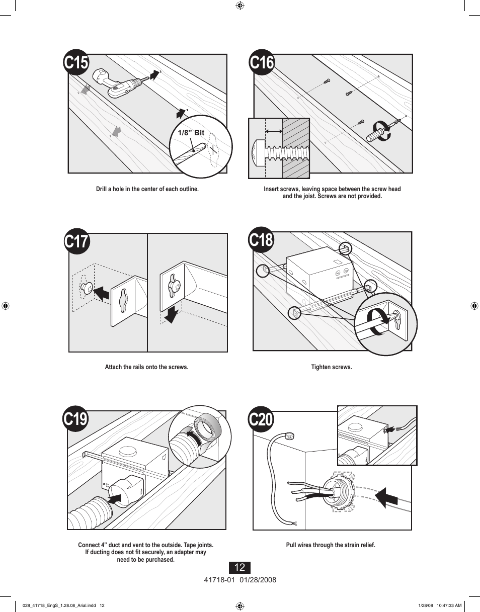 Hunter Fan Saturn 90058 User Manual | Page 12 / 40