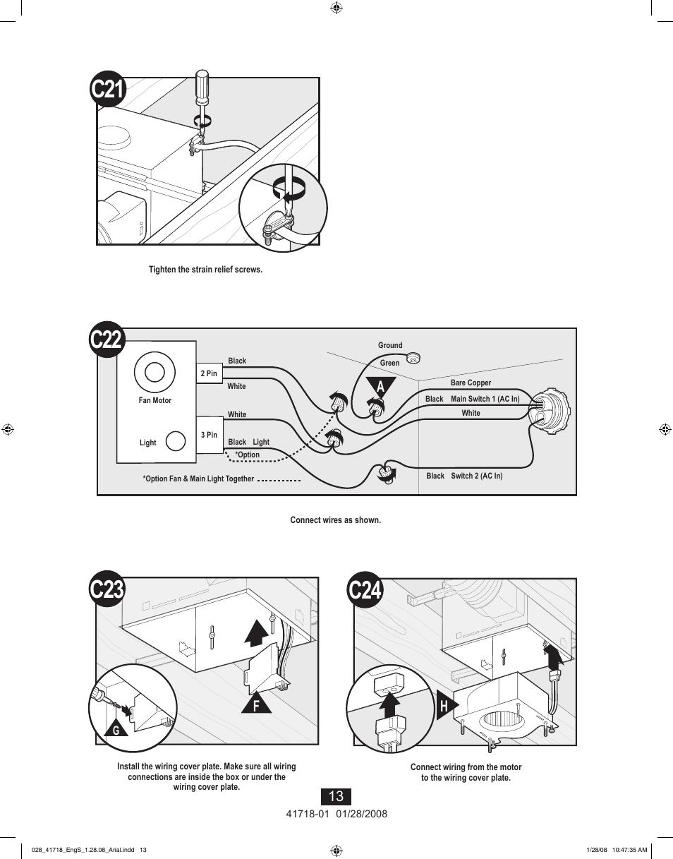 Hunter Fan Saturn 90058 User Manual | Page 13 / 40