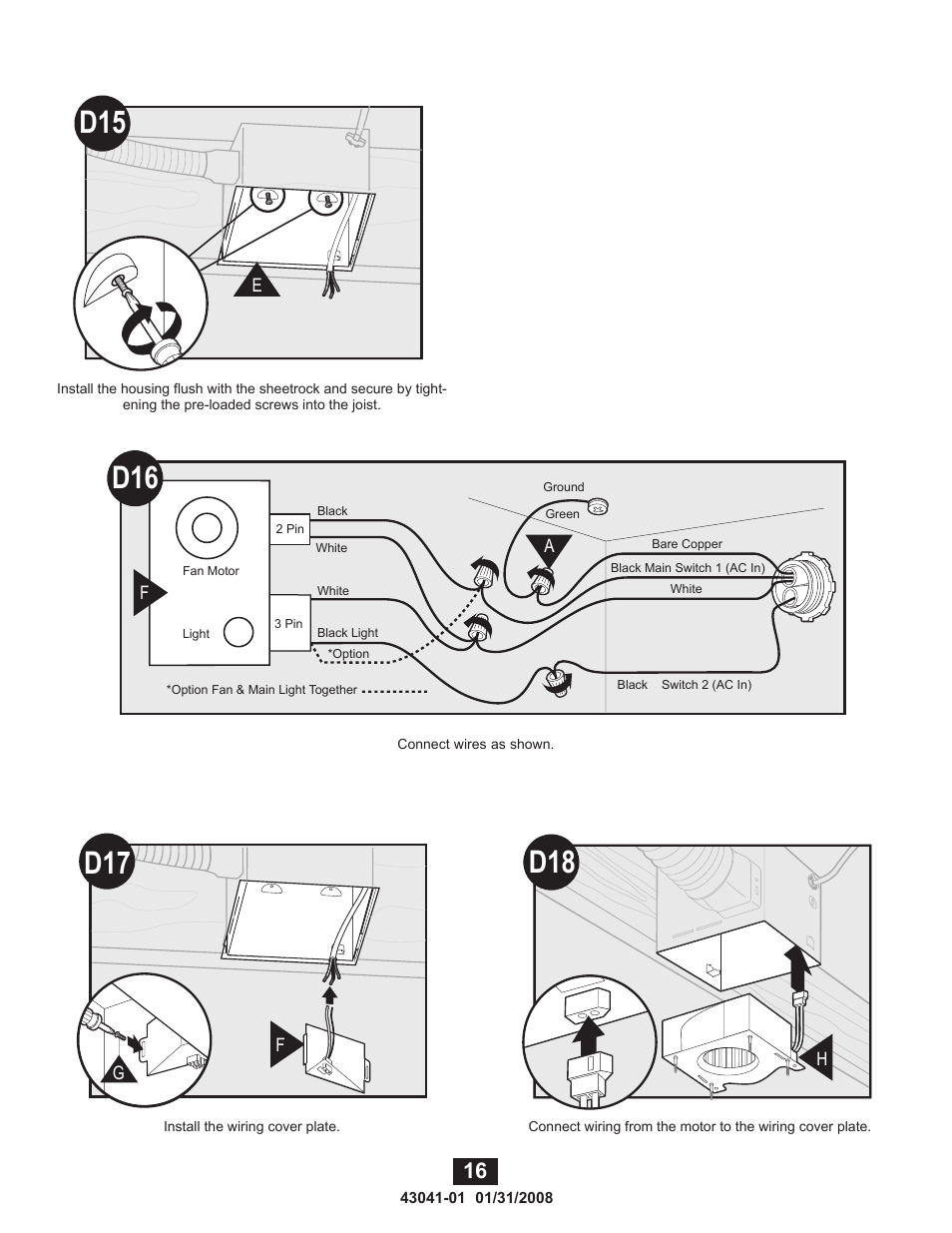 Hunter Fan 81021 User Manual | Page 16 / 65