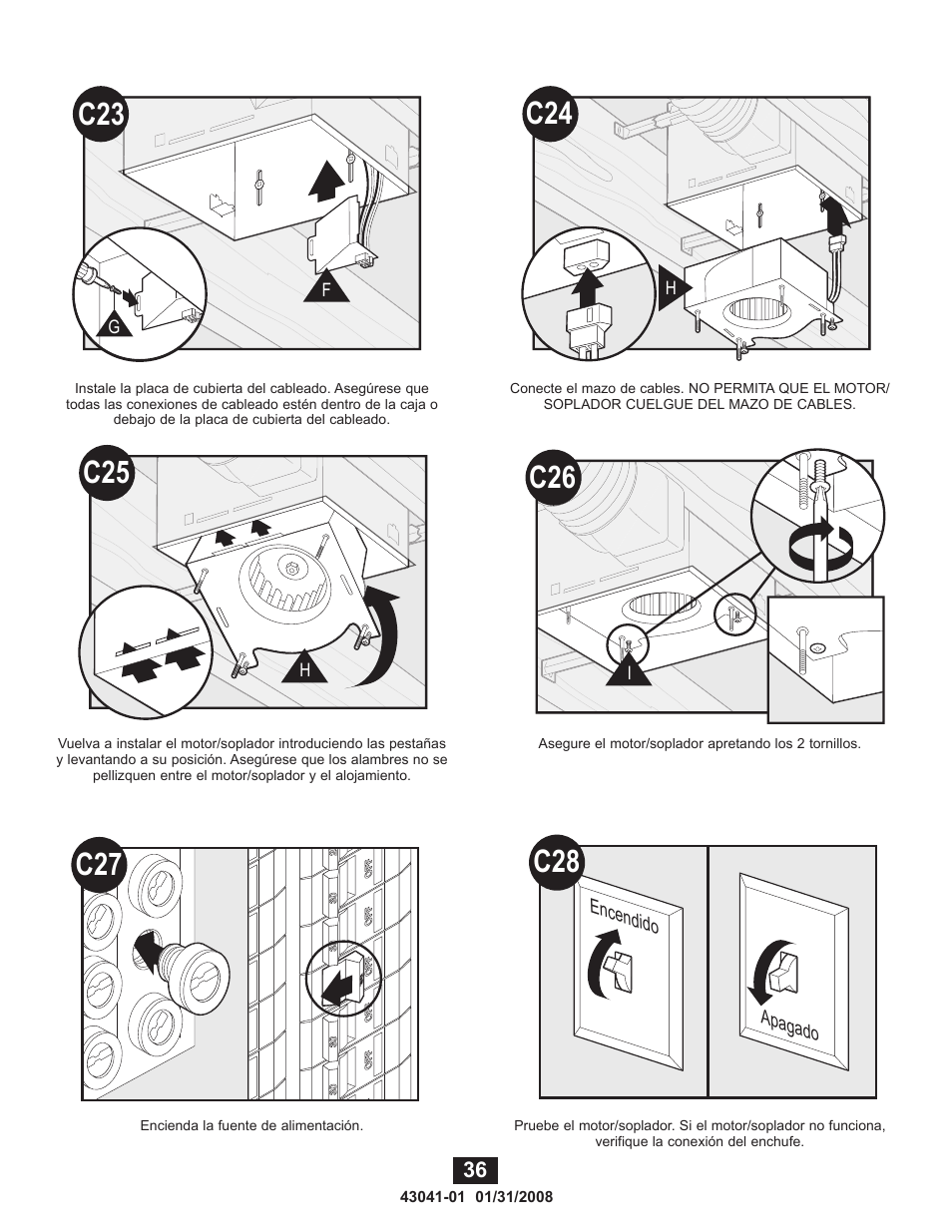 C27 c28 | Hunter Fan 81021 User Manual | Page 36 / 65