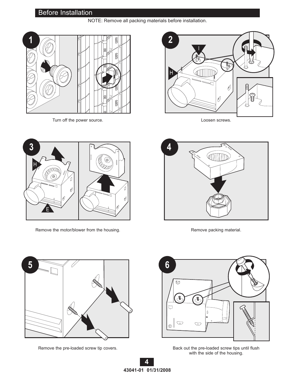 Hunter Fan 81021 User Manual | Page 4 / 65