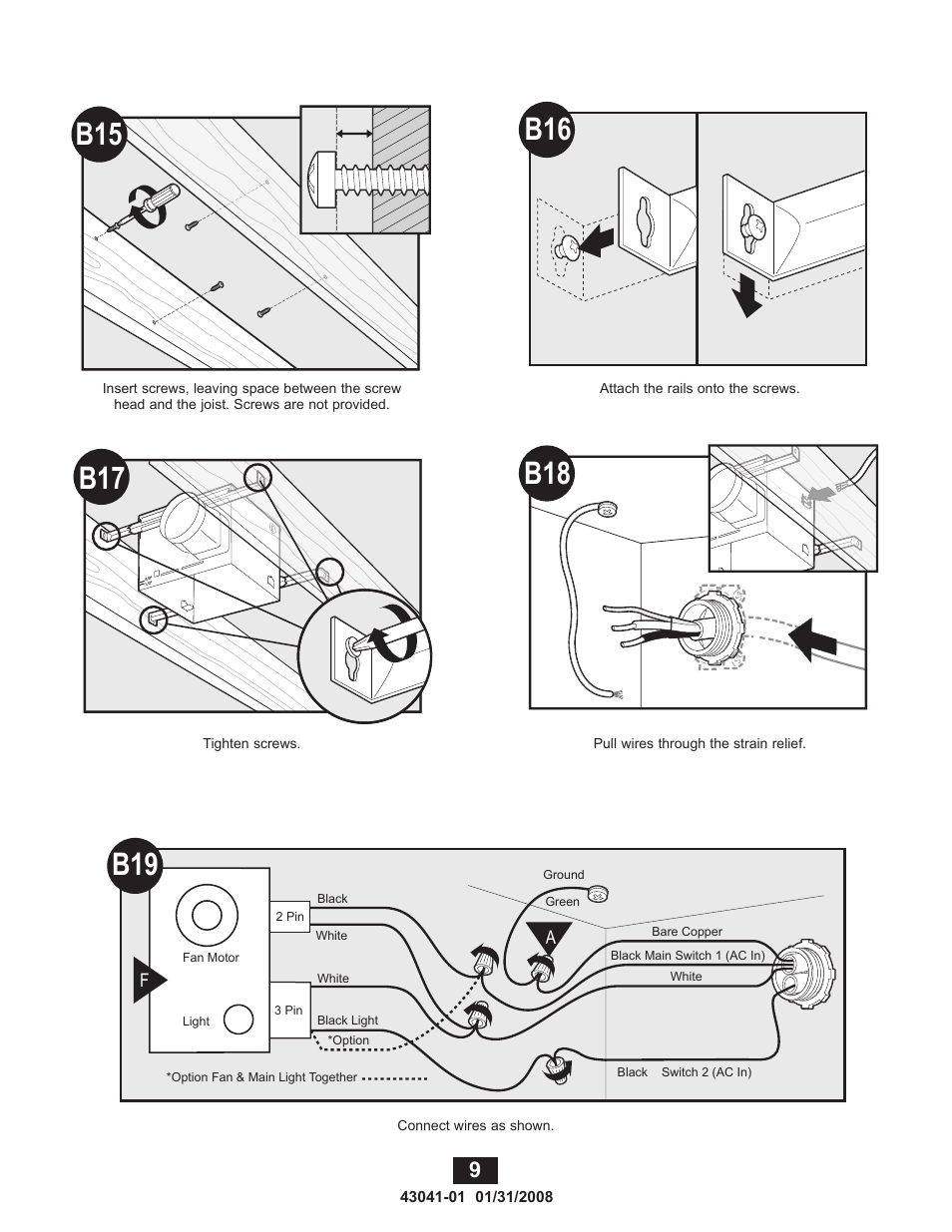 Hunter Fan 81021 User Manual | Page 9 / 65