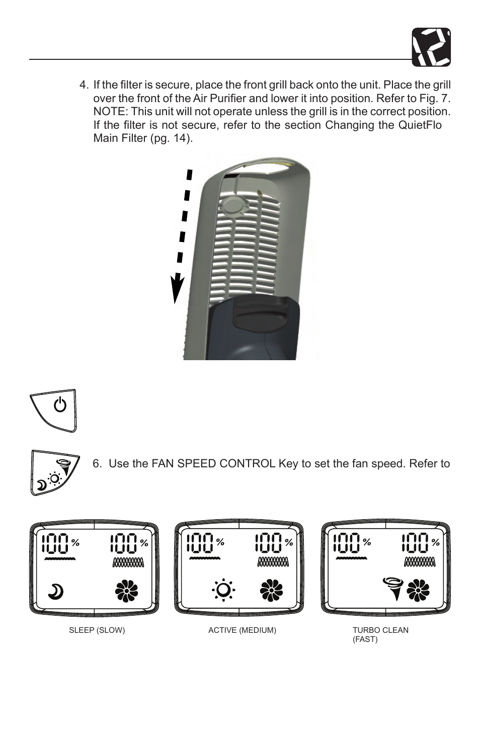 Operation | Hunter Fan QUIET FLO PLUS 30785 User Manual | Page 7 / 16