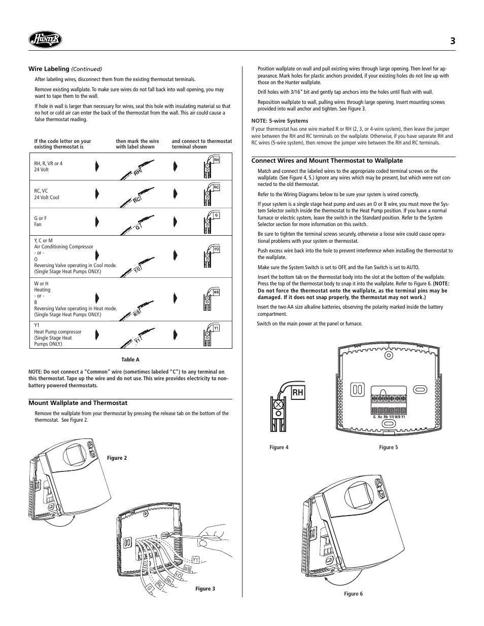 Hunter Fan 47250A User Manual | Page 3 / 7