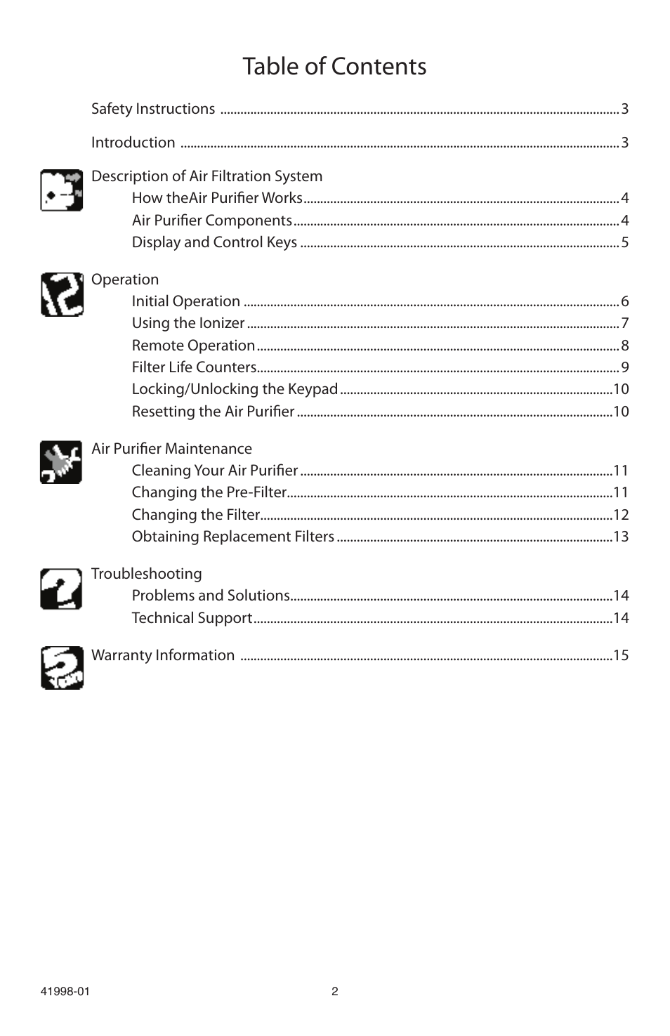 Hunter Fan 30527 User Manual | Page 2 / 17