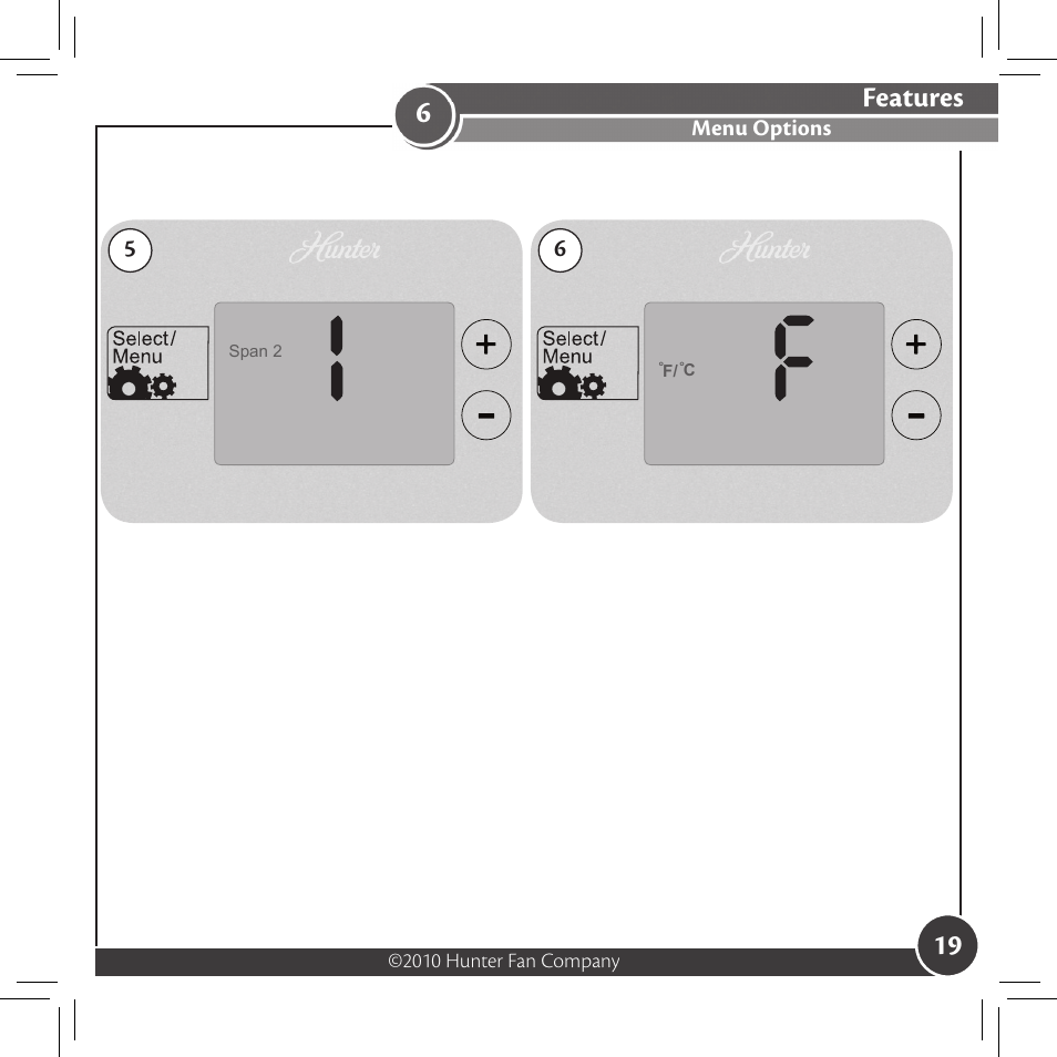 Features | Hunter Fan 42177 User Manual | Page 19 / 25