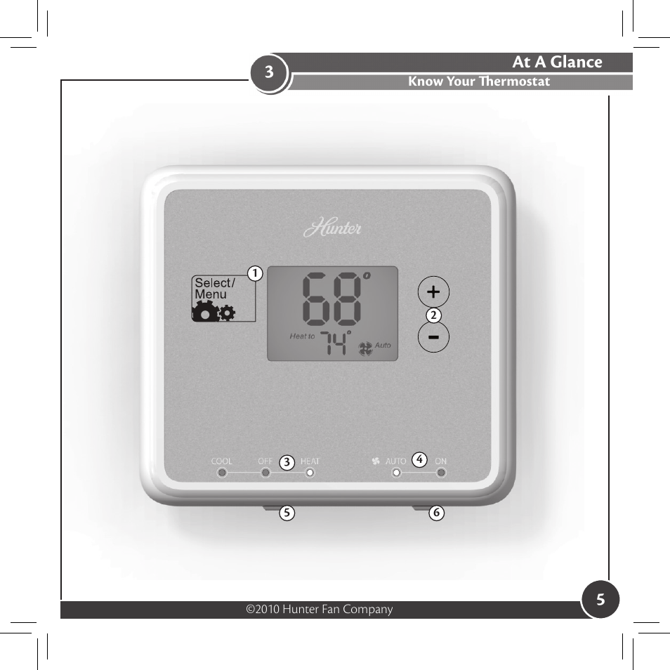 5at a glance | Hunter Fan 42177 User Manual | Page 5 / 25