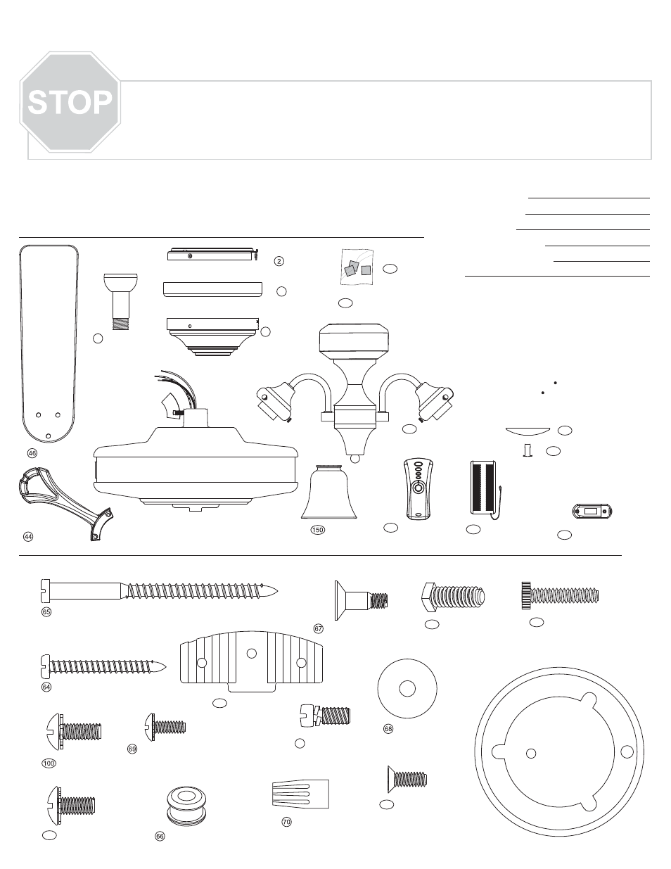 Hunter Fan 20349 User Manual | 4 pages
