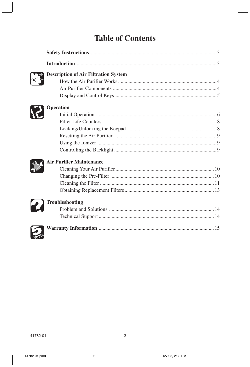 Hunter Fan PERMALIFE 30750 User Manual | Page 2 / 17