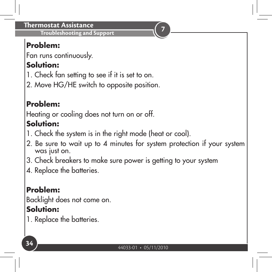 Hunter Fan 44033-01 44277 User Manual | Page 34 / 37