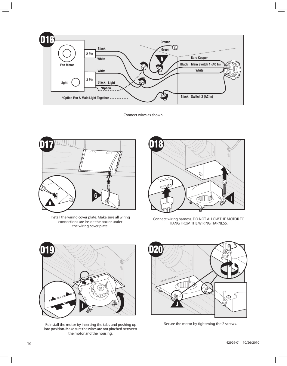 D19 d20 | Hunter Fan LA STRADA 82022 User Manual | Page 16 / 63