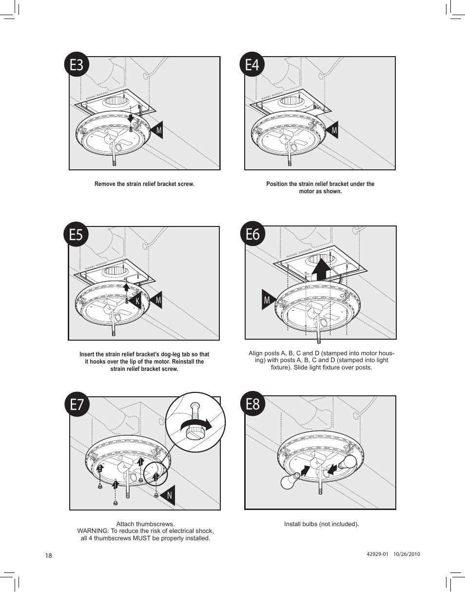 Hunter Fan LA STRADA 82022 User Manual | Page 18 / 63