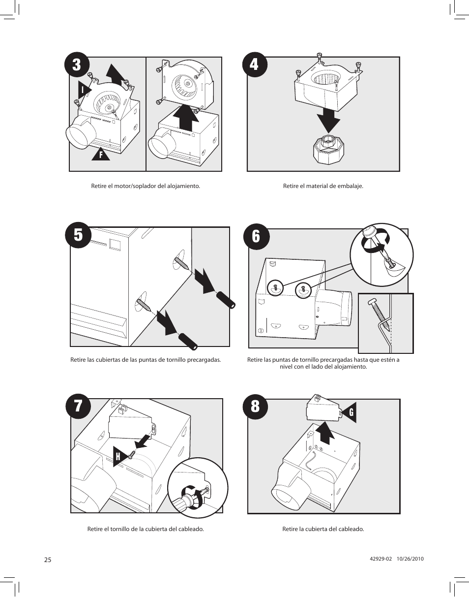 Hunter Fan LA STRADA 82022 User Manual | Page 25 / 63