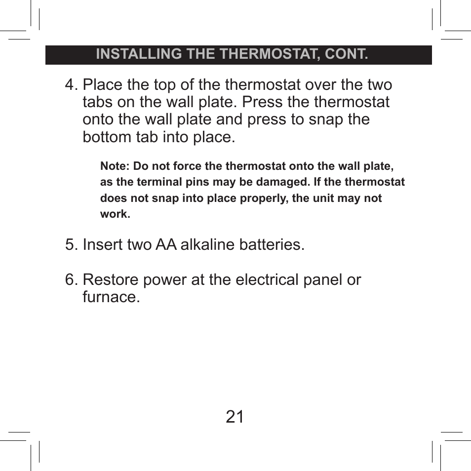 Hunter Fan SET & SAVE 44155C User Manual | Page 21 / 52