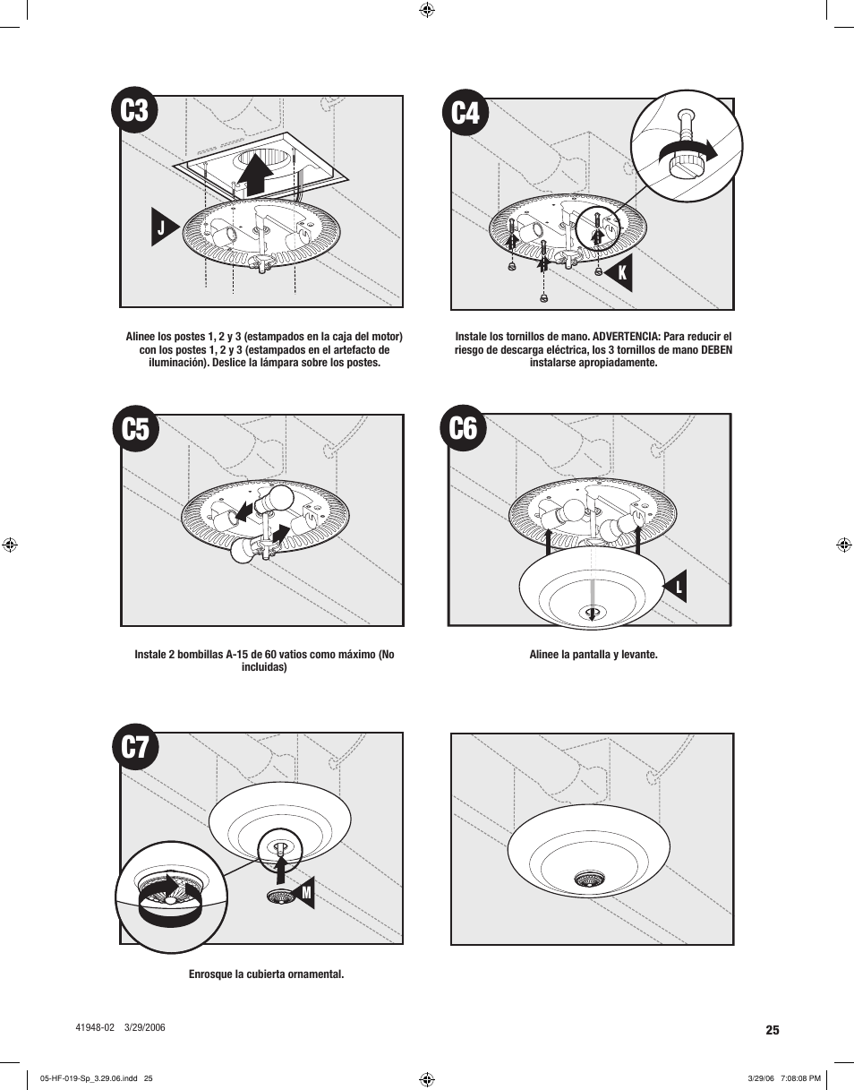 C5 c6 | Hunter Fan 82005 User Manual | Page 25 / 28