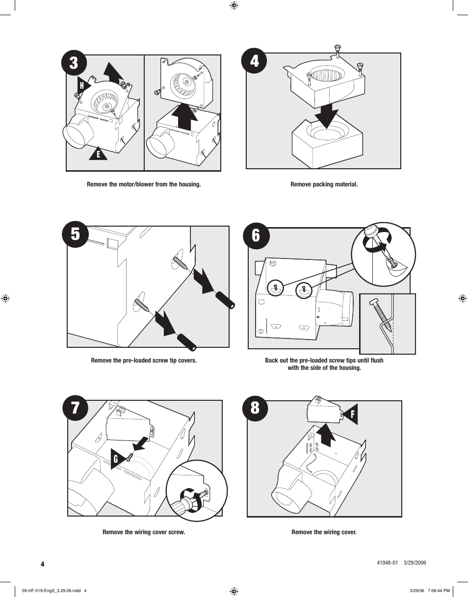 Hunter Fan 82005 User Manual | Page 4 / 28