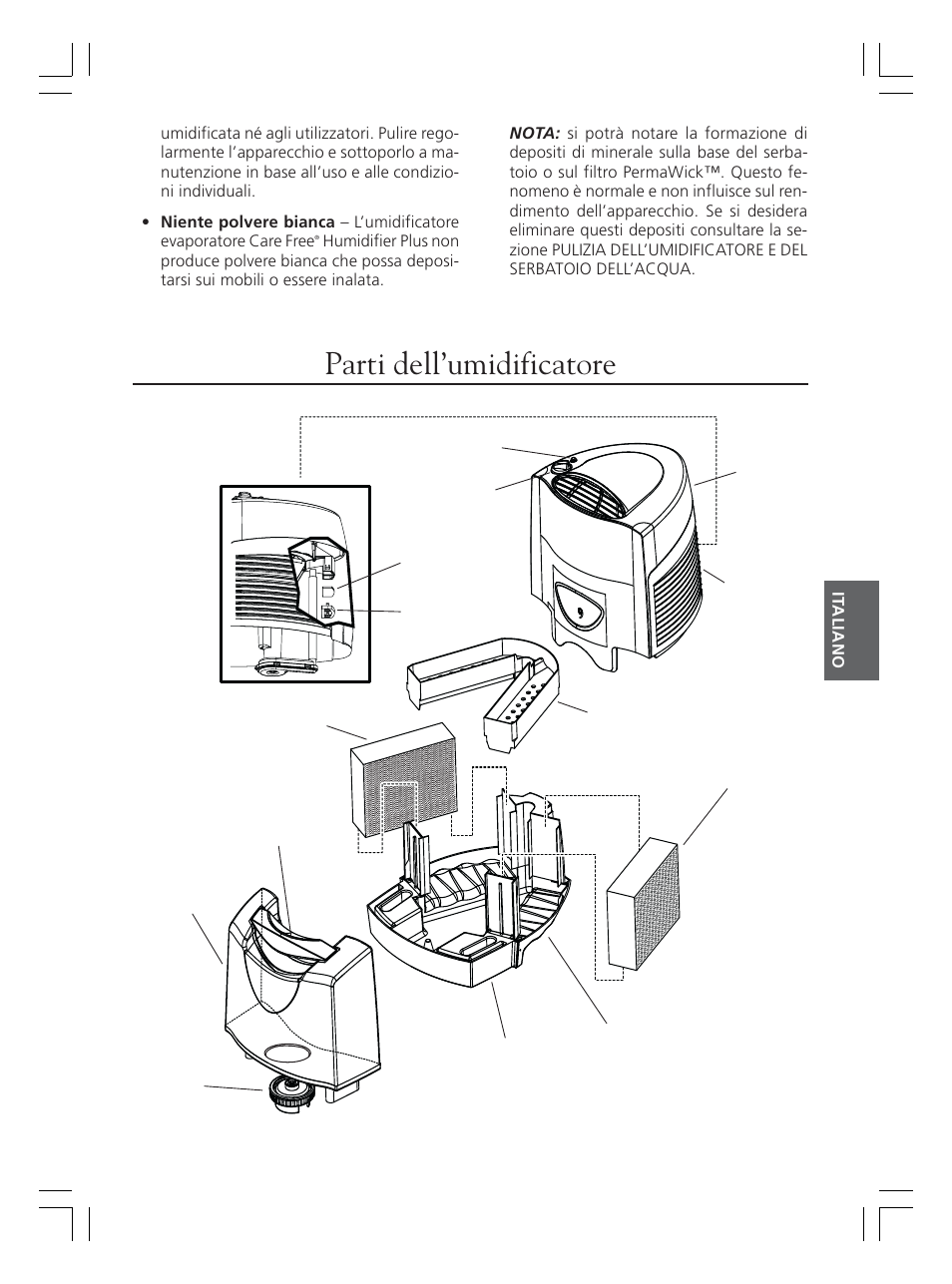 Parti dell’umidificatore, Figura 1 | Hunter Fan 36202 User Manual | Page 27 / 54
