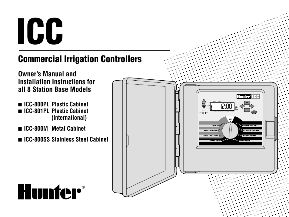 Hunter Fan ICC-801PL User Manual | 40 pages