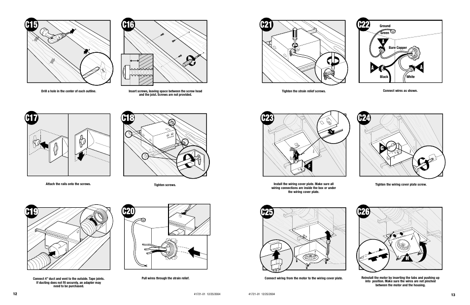 C20 c21 | Hunter Fan ARCHITECT 90061 User Manual | Page 7 / 10