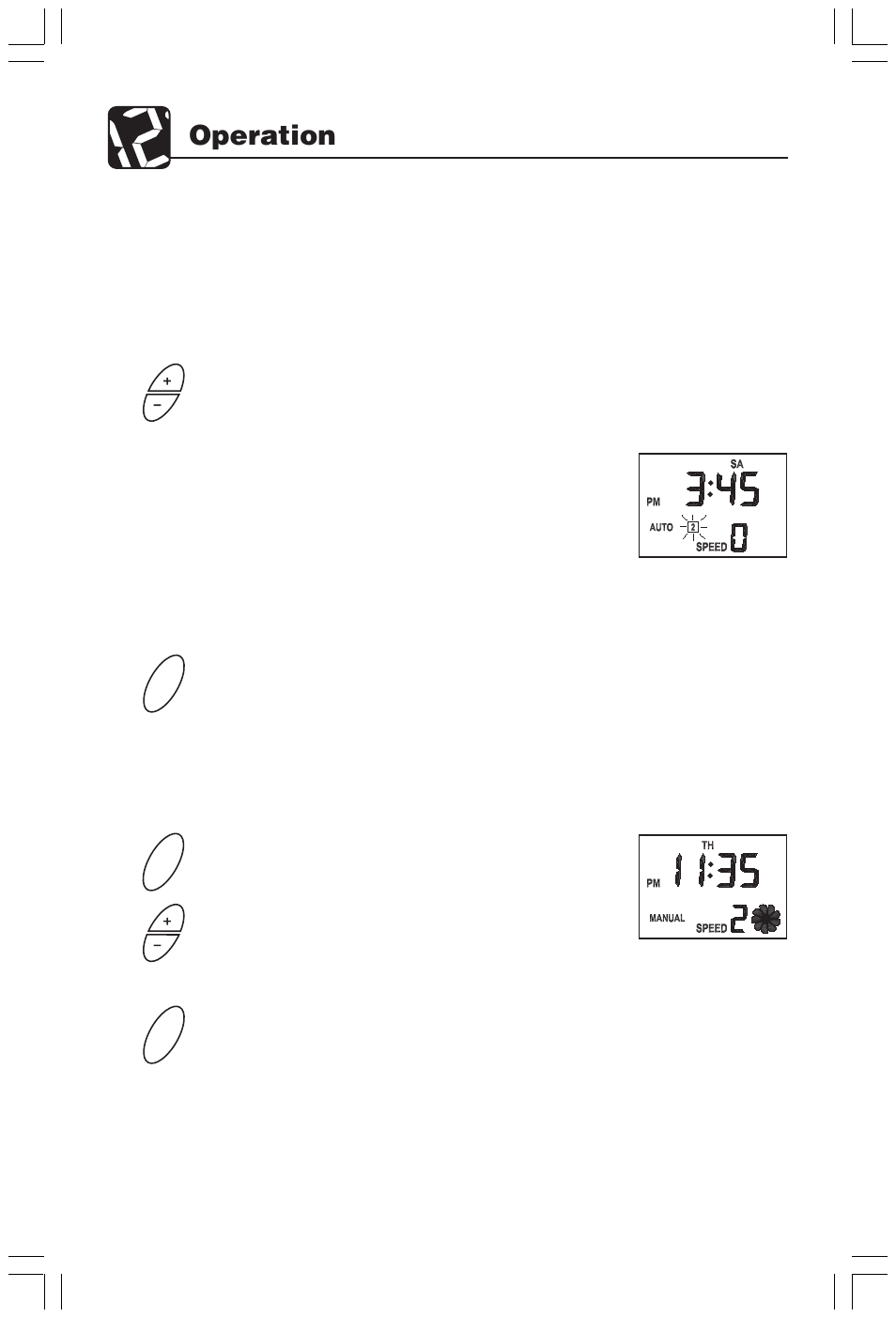Operation, Override of auto mode | Hunter Fan 30185 User Manual | Page 10 / 24