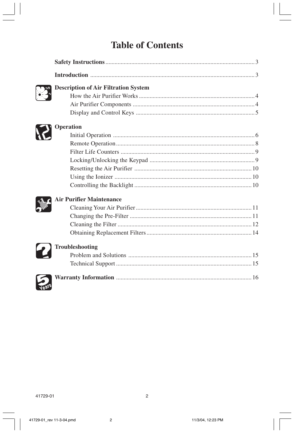 Hunter Fan 30755 User Manual | Page 2 / 18