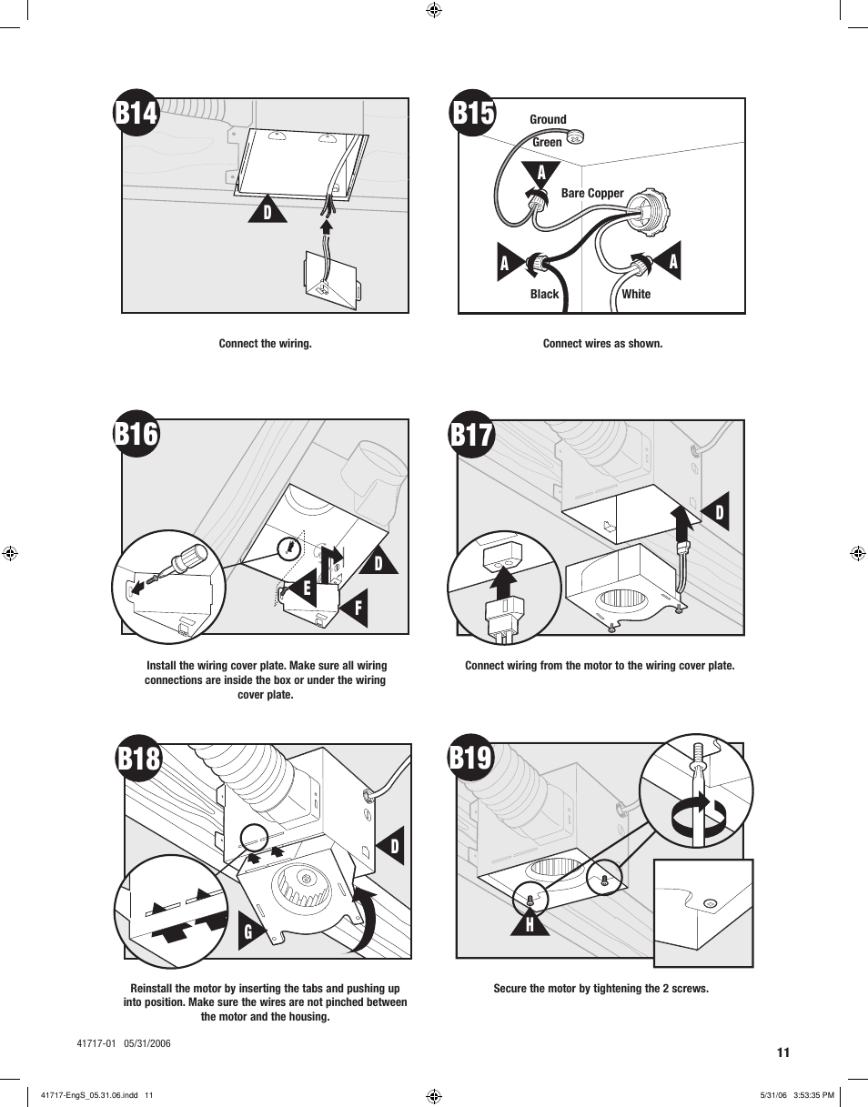 Hunter Fan SPA SELECT 90051 User Manual | Page 11 / 28