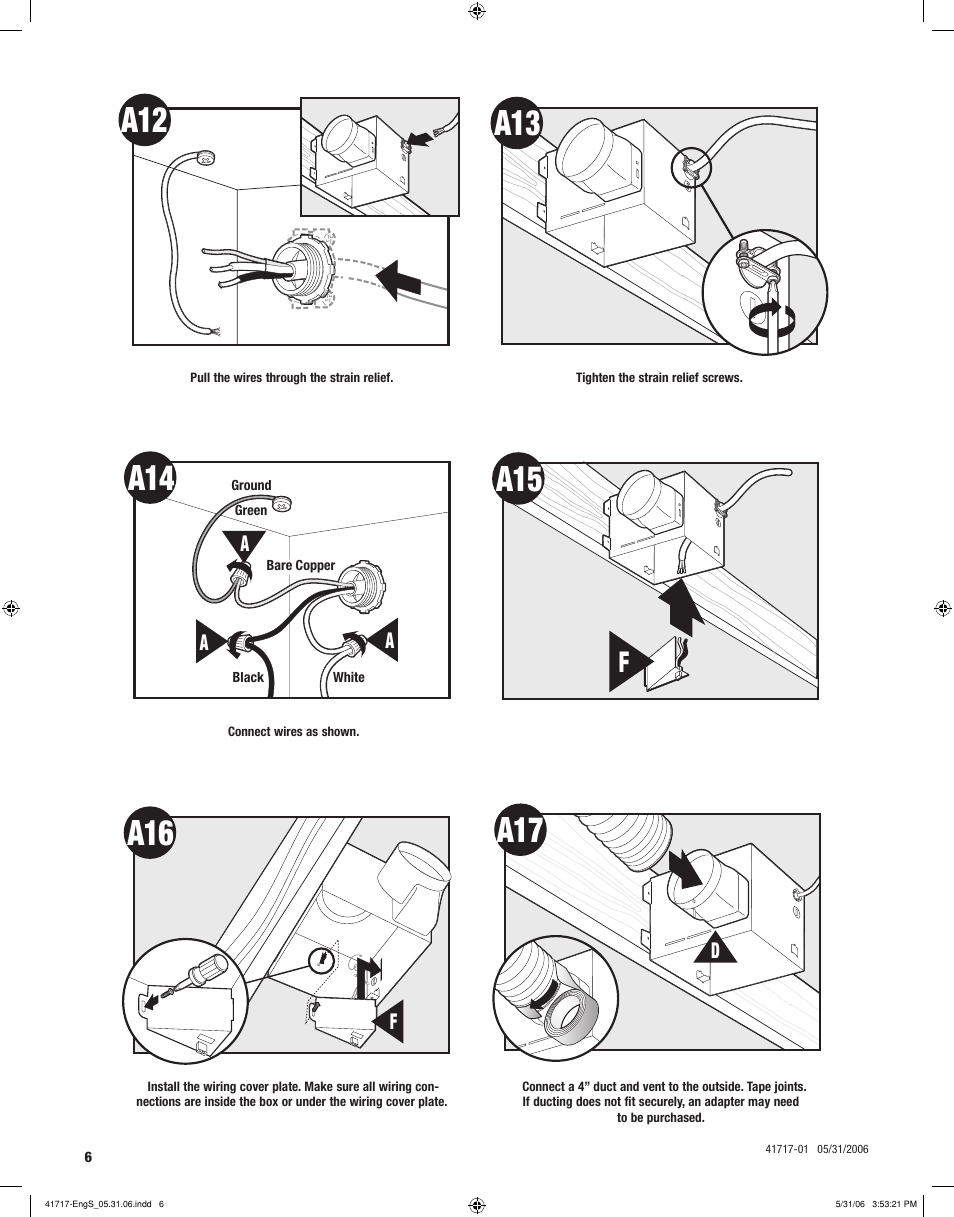 0a17, A12 a13 | Hunter Fan SPA SELECT 90051 User Manual | Page 6 / 28