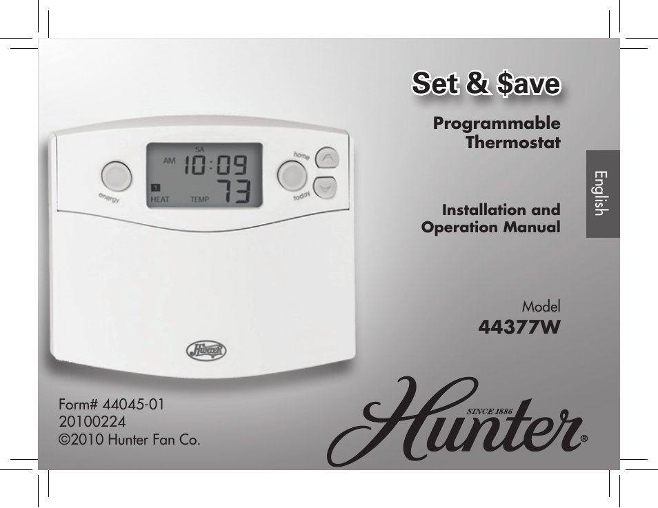 Hunter Fan 44377W User Manual | 64 pages