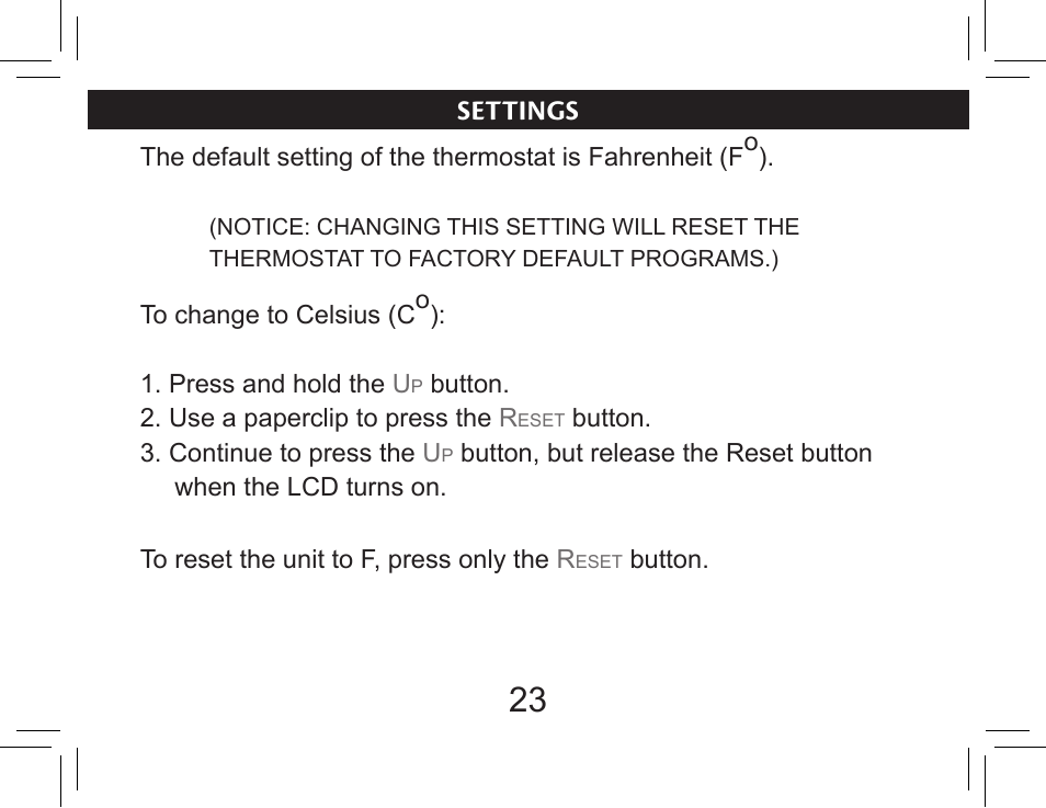 Settings | Hunter Fan 44377W User Manual | Page 23 / 64