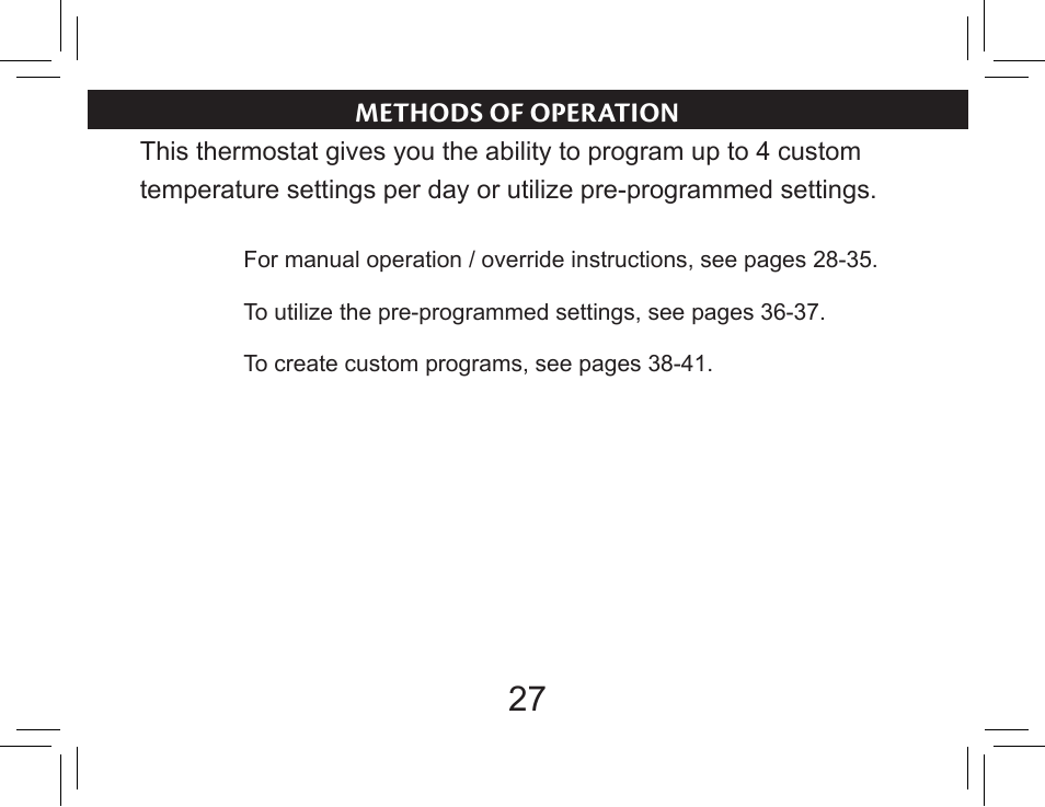 Methods of operation | Hunter Fan 44377W User Manual | Page 27 / 64