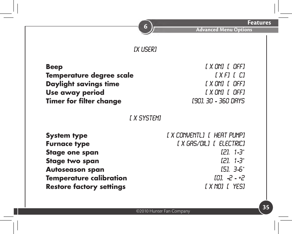 Hunter Fan 44905 User Manual | Page 35 / 54