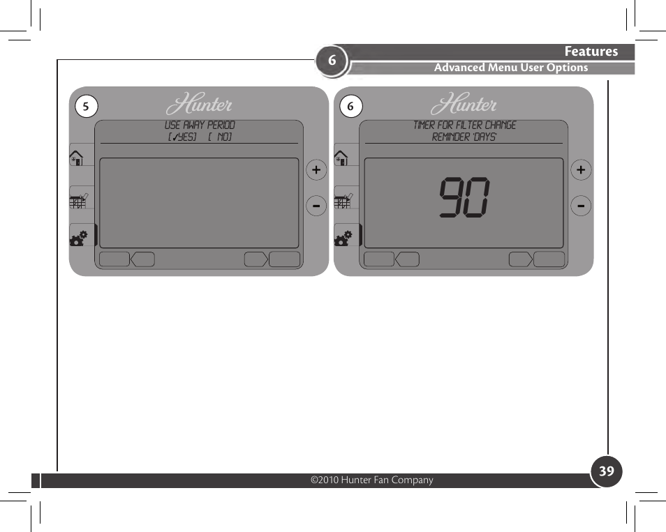 Features | Hunter Fan 44905 User Manual | Page 39 / 54
