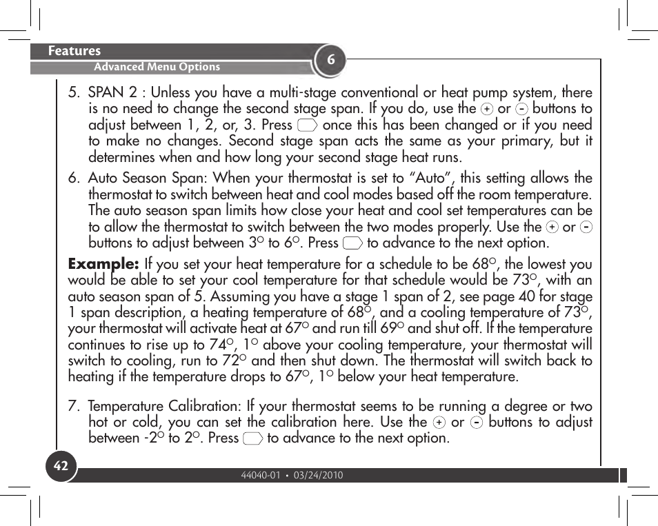 Features | Hunter Fan 44905 User Manual | Page 42 / 54