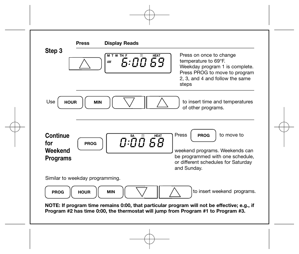 Step 3 continue for weekend programs | Hunter Fan 44250 User Manual | Page 23 / 34