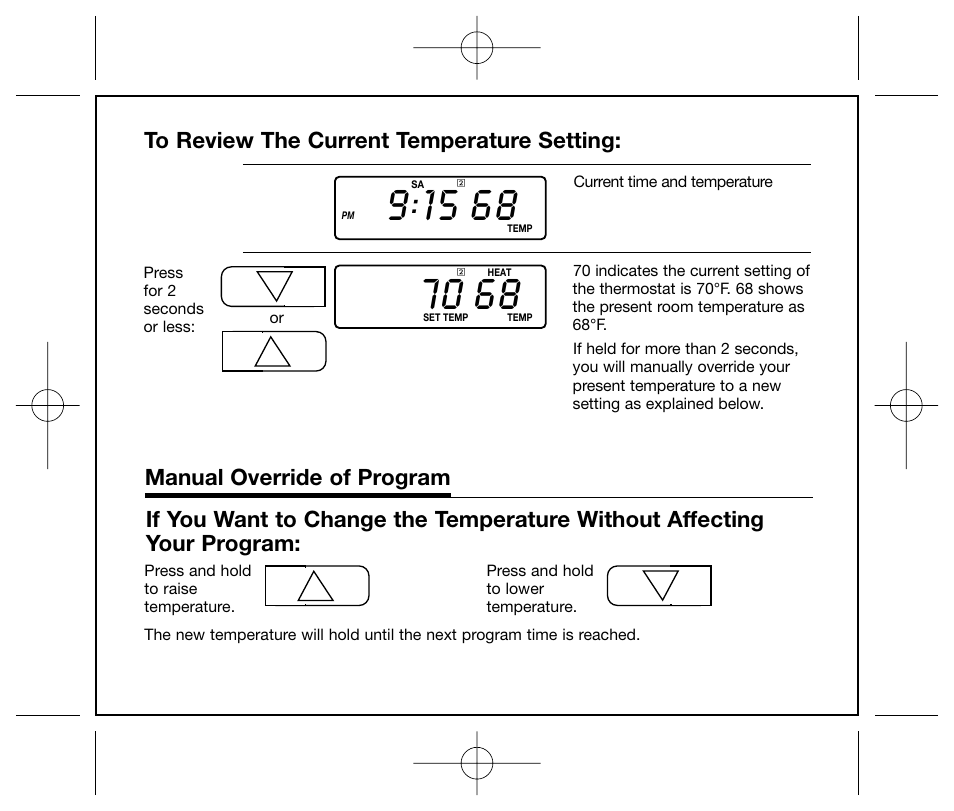 Manual override of program | Hunter Fan 44250 User Manual | Page 25 / 34