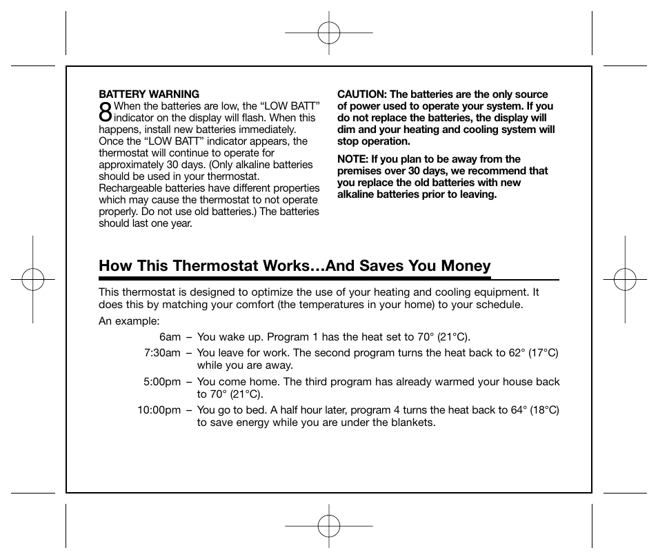 How this thermostat works…and saves you money | Hunter Fan 44250 User Manual | Page 5 / 34