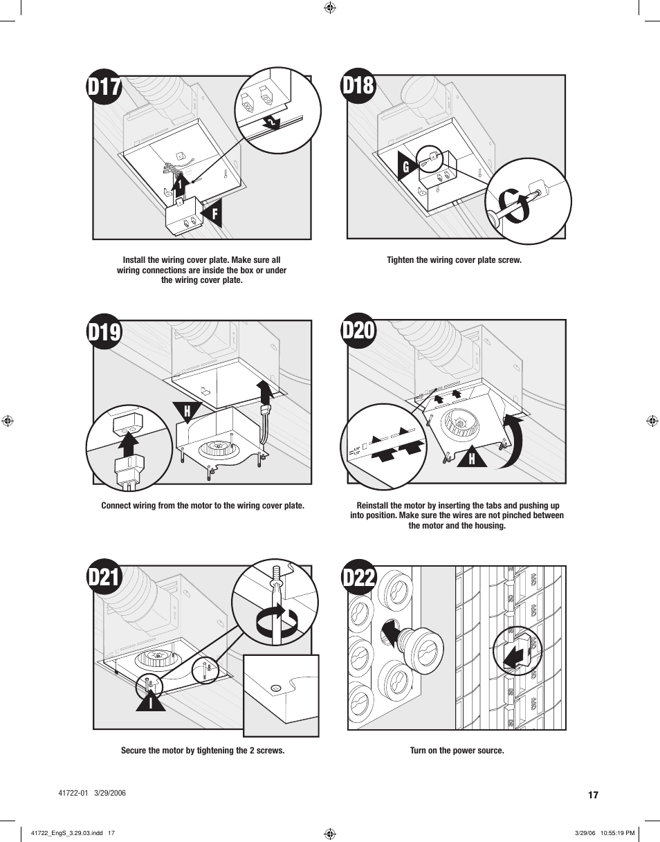 D21 d22 | Hunter Fan ELLIPSE 90063 User Manual | Page 17 / 40