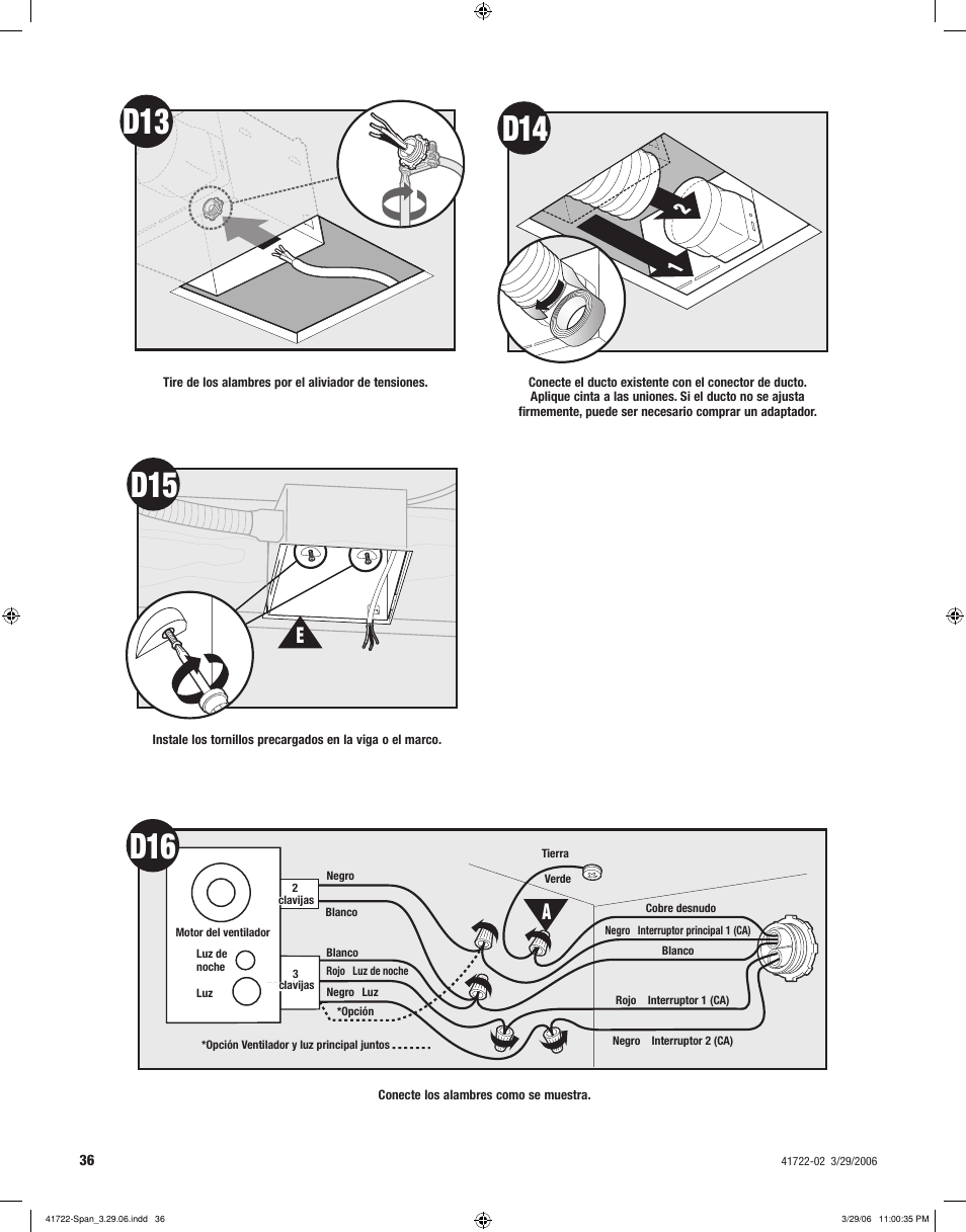 Hunter Fan ELLIPSE 90063 User Manual | Page 36 / 40