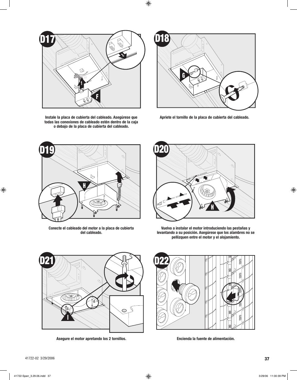 D21 d22 | Hunter Fan ELLIPSE 90063 User Manual | Page 37 / 40